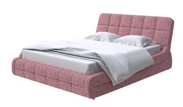 Кровать спальная Corso-6 140x200, Рогожка (Levis 62 Розовый) в Пскове