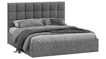 2-спальная кровать Эмбер тип 1 (Микровелюр Wellmart Silver) в Пскове