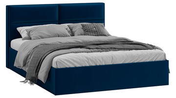 Кровать 2-спальная Глосс Тип 1 (Велюр Confetti Blue) в Пскове