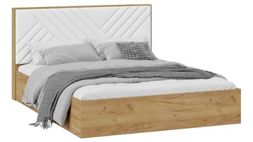Кровать в спальню Хилтон Тип 1 (Дуб крафт золотой/Белый) в Пскове