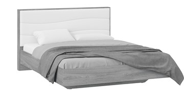 Кровать Миранда тип 1 (Дуб Гамильтон/Белый глянец) в Пскове