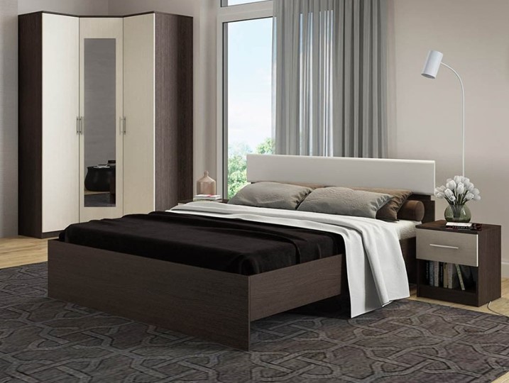 Кровать спальная Светлана 1600, белый/дуб сонома в Пскове - изображение 2