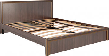 Кровать двуспальная Беатрис М07 (Орех Гепланкт) в Пскове