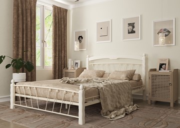 Двуспальная кровать Муза 1, 1600, белый в Пскове