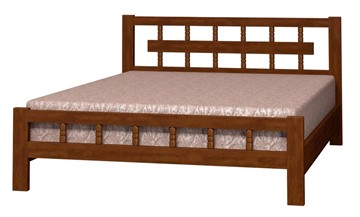 Спальная кровать Натали-5 (Орех) 90х200 в Пскове
