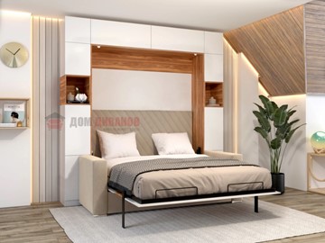 Кровать-шкаф с диваном Аделина 1400х2000 в Пскове