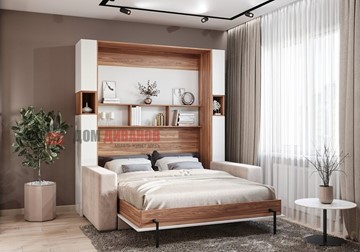 Кровать-шкаф с диваном Добрава, 1400х2000 в Пскове