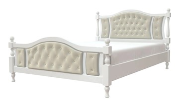 Спальная кровать Жасмин (Белый античный) 140х200 в Пскове