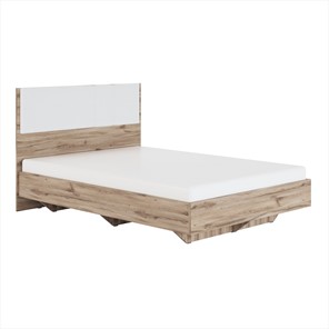 Кровать полутороспальная Николь (мод.1.2) 1,4 белая экокожа, с ортопедическим основанием в Пскове