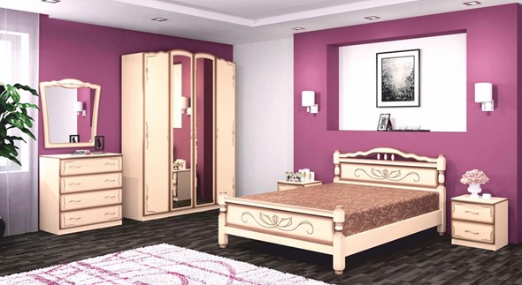 Гарнитур спальный Виктория (Лак) в Пскове - изображение