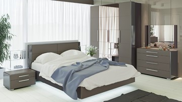 Модульная спальня Наоми №3, цвет Фон серый, Джут в Пскове