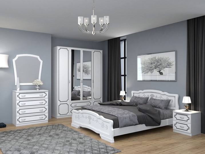 Модульная спальня Лак (Белый Жемчуг) в Пскове - изображение