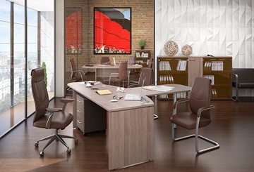 Набор мебели в офис Xten для двух сотрудников с тумбочками в Пскове - предосмотр 2