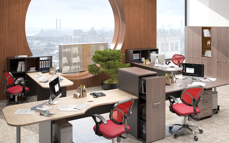 Набор мебели в офис Xten для двух сотрудников с тумбочками в Пскове - изображение 5