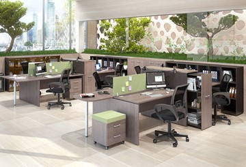 Набор мебели в офис Xten для двух сотрудников с тумбочками в Пскове - предосмотр 1