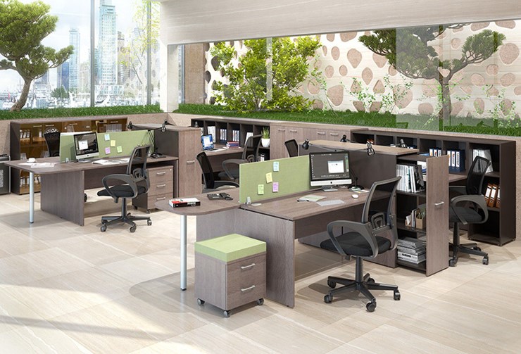 Набор мебели в офис Xten для двух сотрудников с тумбочками в Пскове - изображение 1