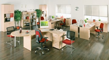 Набор мебели в офис Формула (вяз светлый) в Пскове