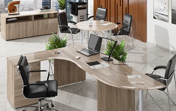Мебель для персонала Wave 2, рабочий стол и конференц-стол в Пскове