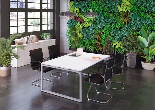 Комплект офисной мебели Metal System Style (Серый/Белый) в Пскове - изображение