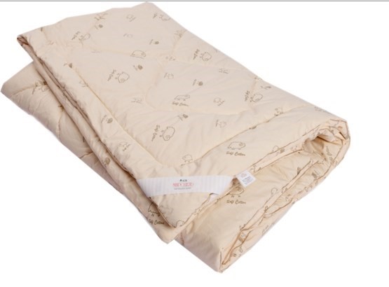 Одеяло Овечья шерсть, теплое, ПВХ, тик в Пскове - изображение