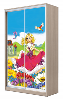 Детский шкаф-купе ХИТ 23-17-77-11, Принцесса, шимо свеилый в Пскове - изображение