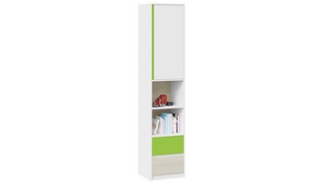 Комбинированный шкаф детский Сканди СМ-386.07.20-20 (Дуб Гарден, Белая, Зеленый) в Пскове