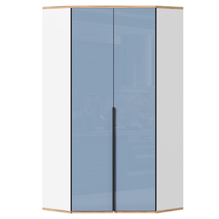 Угловой шкаф Урбан 528.060, белый/капри синий в Пскове - изображение