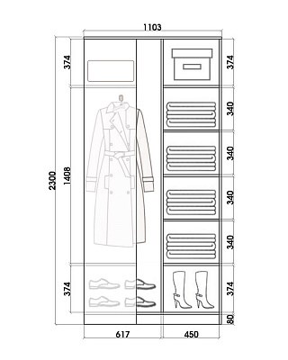 Угловой детский шкаф Хит-У-23-4-77-17, Абстракция №1, Белый в Пскове - изображение 2