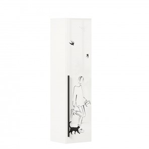 Шкаф одностворчатый Джоли Тип 1 ЛД 535.010, Серый шелк в Пскове