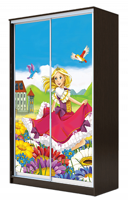 Детский шкаф-купе ХИТ 23-4-17-77-11, Принцесса, венге в Пскове - изображение