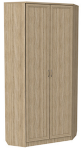 Шкаф распашной 401 угловой со штангой, цвет Дуб Сонома в Пскове