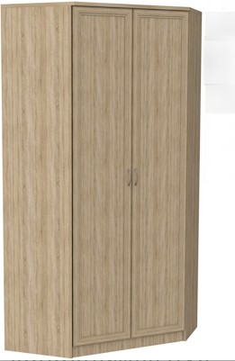 Шкаф распашной 403 несимметричный, цвет Дуб Сонома в Пскове - изображение