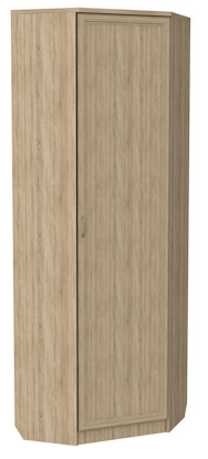 Шкаф распашной 402 угловой со штангой, цвет Дуб Сонома в Пскове - изображение