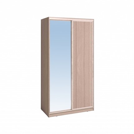 Шкаф 1200 Домашний Зеркало/ЛДСП, Ясень шимо светлый в Пскове - изображение
