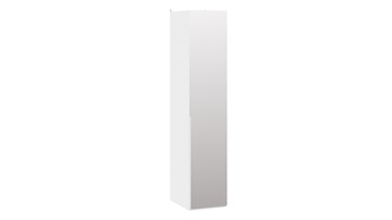 Шкаф для белья с 1 зеркальной дверью Порто (580) СМ-393.07.002 (Белый жемчуг/Белый жемчуг) в Пскове