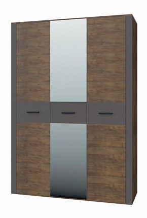Шкаф трехдверный Куба ШР-3 (С зеркалом) в Пскове - изображение