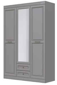 Шкаф трехдверный в спальню Олимп ШР-3 (антрацит) 1 зеркало в Пскове - предосмотр