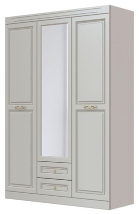 Шкаф трехдверный в спальню Олимп ШР-3 (Фисташковый) 1 зеркало в Пскове - изображение