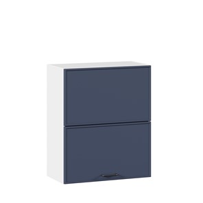 Шкаф кухонный горизонтальный 600 комбинированный Индиго ЛД 298.970.000.125, Белый/Тёмно-синий в Пскове