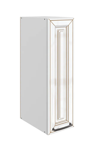Кухонный шкаф Атланта L200 H720 (1 дв. гл.) эмаль (белый/белый глянец патина золото) в Пскове