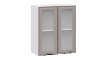 Навесной кухонный шкаф Белладжио 1В6С (Белый, Софт капучино) в Пскове