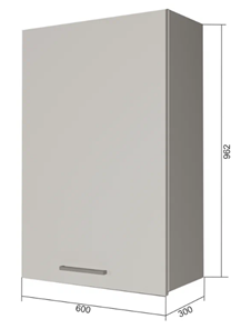 Кухонный шкаф В9 60, Бетон пайн/Антрацит в Пскове