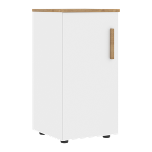 Низкий шкаф колонна с левой дверью FORTA Белый-Дуб Гамильтон FLC 40.1 (L) (399х404х801) в Пскове