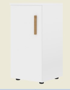 Низкий шкаф колонна с глухой дверью левой FORTA Белый FLC 40.1 (L) (399х404х801) в Пскове