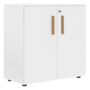 Шкаф широкий низкий с малыми дверцами FORTA Белый FLC 80.1(Z) (798х404х801) в Пскове