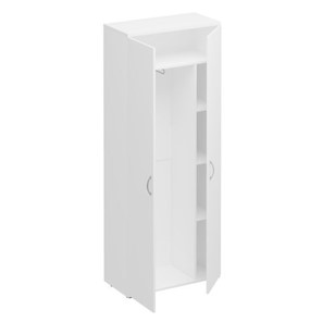 Шкаф для одежды с дополнением Комфорт КФ, белый премиум (80x38x200) К.531 ДШ в Пскове