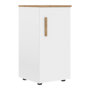 Шкаф колонна низкий с глухой правой дверью FORTA Белый-Дуб Гамильтон FLC 40.1 (R) (399х404х801) в Пскове