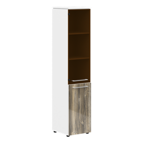 Шкаф высокий MORRIS  Дуб Базель/ Белый MHC  42.2 (429х423х1956) в Пскове