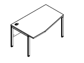 Эргономичный стол XMCT 149L, левый, 1400х900х750 в Пскове