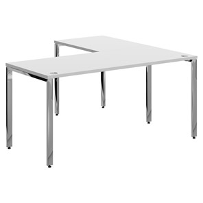 Письменный угловой  стол для персонала левый XTEN GLOSS  Белый XGCT 1615.1 (L) (1600х1500х750) в Пскове